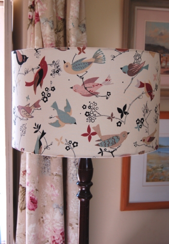 Alexander Henry June Song lampshade in tea colourway