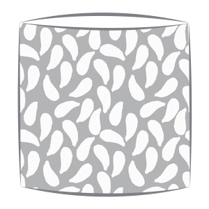 Bon Maison Shells fabric lampshade in grey
