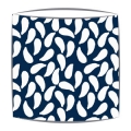 Bon Maison Shells fabric lampshade in navy