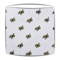 Bumble Bees Fabric Drum Lampshade