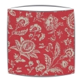 Cabbages and Roses French Toile lampshade in raspberry