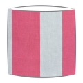 Cabbages and Roses Natural Elephant Stripe fabric lampshade in raspberry