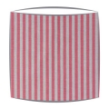 Cabbages and Roses Natural Little Stripe fabric lampshade in raspberry