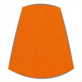 Candle Clip Lampshade for Candelabra or Wall Lights in Orange