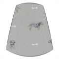 Candle Clip Lampshade in Sophie Allport Terrier fabric