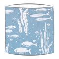 Cath Kidston Mono Fish fabric lampshade
