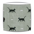 Cats Fabric Drum Lampshade
