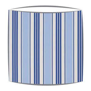 Clarke and Clarke Deckchair Stripes Fabric Lampshade in Blue