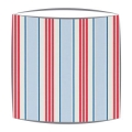 Clarke and Clarke Deckchair Stripes Fabric Lampshade in Powder Blue