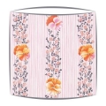 Designers Guild Pansy Stripe fabric lampshade in Peony
