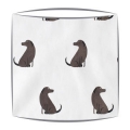 Labrador Fabric Drum Lampshade