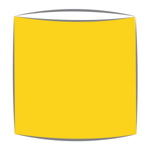 Lampshade in canary yellow fabric