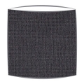 Lampshade in dark grey fabric
