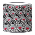 Liberty Tana Lawn Ceaser Fabric Lampshade in Black fabric