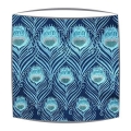 Liberty Tana Lawn Ceaser fabric lampshade in blue