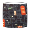 London at Night fabric lampshade