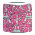 Michael Miller Eiffel Tower fabric  lampshade in Cerise