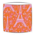 Michael Miller Eiffel Tower fabric  lampshade in Sorbet