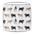 Pugs Print Fabric Lampshade