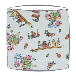 Roald Dahl Diddly Bottles fabric Lampshade