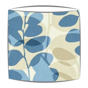 Scion Lunaria fabric lampshade in chalk biscuit and cornflower