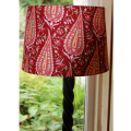 Amy Butler lampshade in Paisley fabric in wine