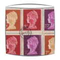 Vintage Stamps lampshade in Mulberry fabric