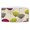Extra Large oversized lampshade in Sandersons Dandelion Clocks fabric in blackcurrant
