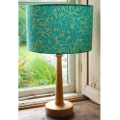 Handmade drum lampshade in Amy Butler Daisy Chain fabric in Turquoise