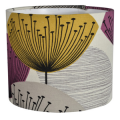 Sanderson Dandelion Clocks Fabric Lampshade in Gold/Mauve