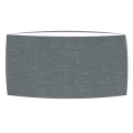 Large Oversized Drum Lampshade in Graphite Linen