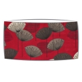 Extra Large oversized lampshade in Sandersons Dandelion Clocks fabric in red