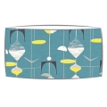 Large oversized lampshade in Sandersons Mobile fabric in slate