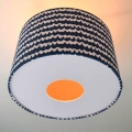 white diffuser with a hole with light on
